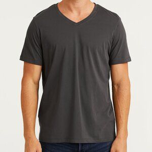 32 Degrees V-Neck Short Sleeve Gray Size XL EUC